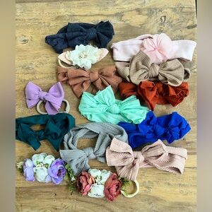 set of 14 infant headbands